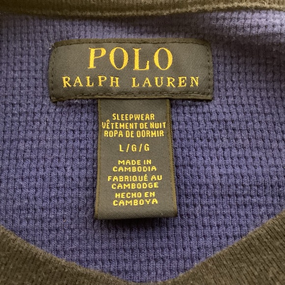 Polo Ralph Lauren Purple Waffle Knit Top Size Large - Picture 6 of 11